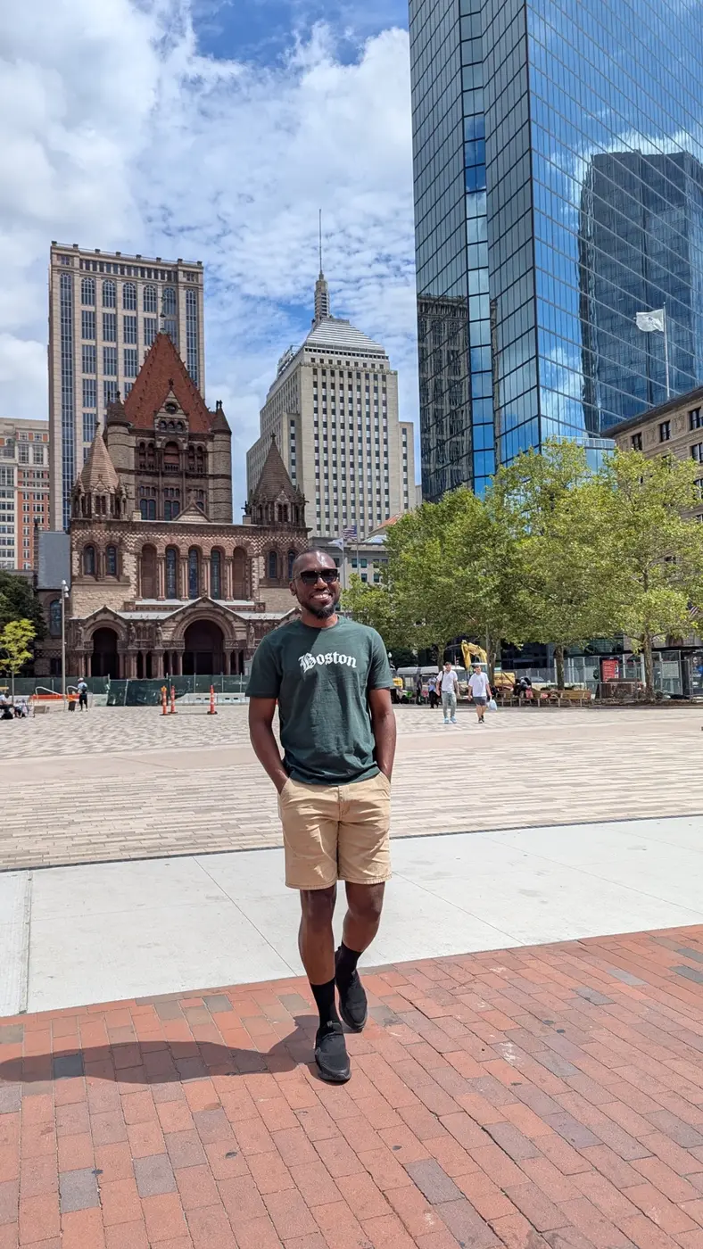 Membre de KadyJet à Copley Square à Boston